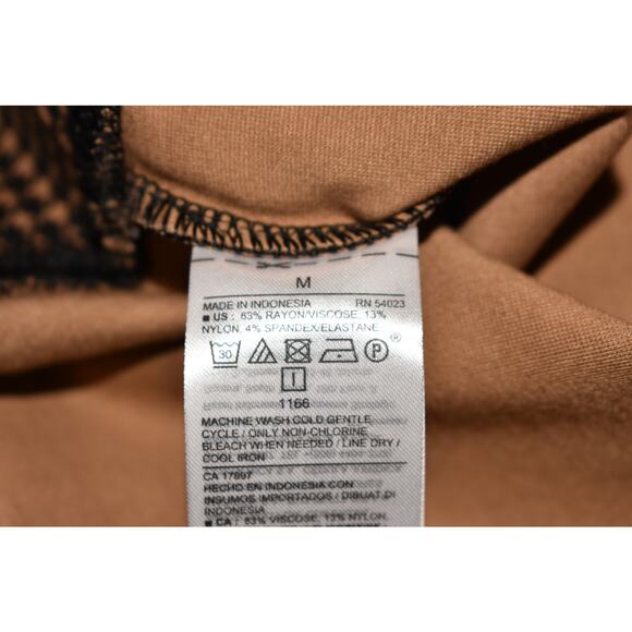 OLD NAVY NEW $35 Stevie High Rise Houndstooth Pull-On Leggings Brown Black M - Picture 5 of 5